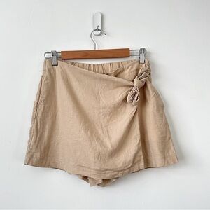 Old Navy Tan Skort with Wrap-Front Design